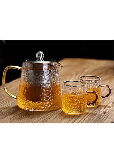 Isıya Dayanıklı Demliğe Cam Çaydanlık Süzgeçli 321936718 Gri