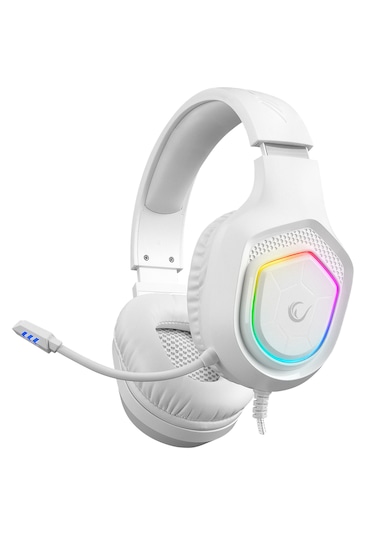 Rampage Rm-k90 Vector Beyaz Rgb Led Type-c Gaming Mikrofonlu Oyun