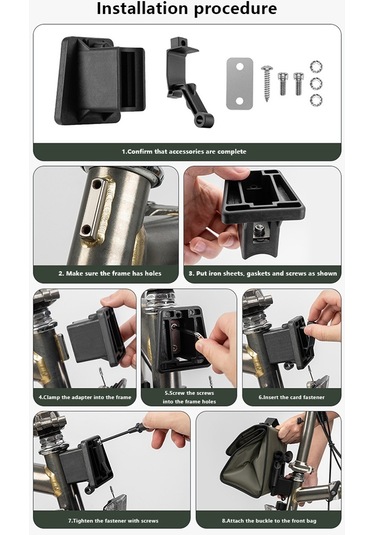 Rockbros W010 Brompton Bisiklet Ön Çantası Için Alüminyum Film Astarlı Gıda Saklama Çantası - Koyu Yeşil