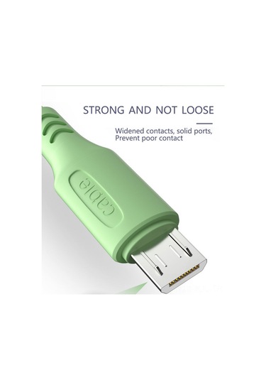 Gajeena 3a Hızlı Şarj Micro-usb Kablosu, Dayanıklı Malzeme, Sarı Renk, 1 Metre Uzunluk, Akıllı Telefon Uyumlu