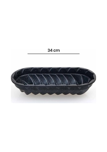 Thermoad Granit Baton Kek Kalıbı - 34 Cm Gri