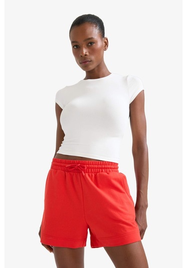 DeFactoFit Standart Fit Sporcu Kısa Paça Basic Düz Kırmızı Şort Z6696AZ25SMRD298