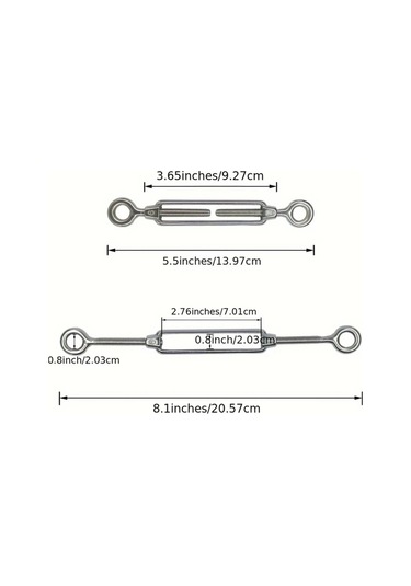 Willowhaven 6 Adet M6 304 Paslanmaz Çelik Gergi Burgusu, Gözlü Gergi Vidaları Diğer