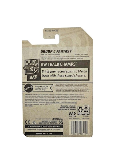 Hot Wheels Tekli Koleksiyon Arabalar Group C Fantasy Hkk39