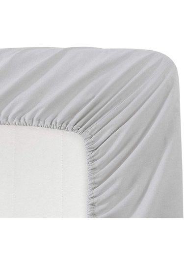 Gercella 180x200+30 Çift Kişilik Lastikli Çarşaf Gri