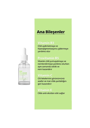 Frankly Leke Karşıtı Onarıcı Vita Bomb Serum 30 ML