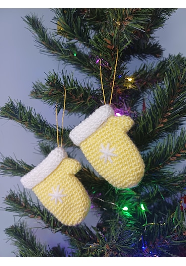 Yılbaşı Ağacı Süsü Eldiven -2 Adet 002