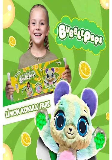 Bubble Pops Lemony Zest Mouse: Kokusuyla Büyüleyen Şişme Peluş Fare