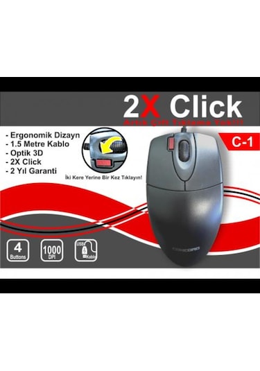 Concord C-1 Mouse Siyah