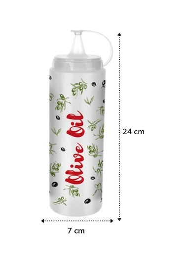 Buffer Şeffaf Kapaklı Sızdırmaz Plastik Yağlık Sosluk Şişesi