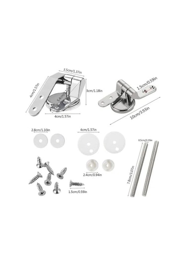 Yaleker Stüdyo Stili Yavaş Kapanan Tuvalet Kapağı Mango Seti 2 Adet - Çelik Malzeme, Esnek Ayar, Sessiz Kapanma, Kolay Kurulum Diğer