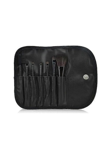 7 Makyaj Fırçası, Profesyonel Makyaj Seti, Kılıflı Siyah