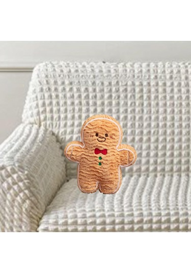 Suntek Yılbaşı Atma Yastığı Sevimli Yumuşak Doldurulmuş 20cm Kahverengi