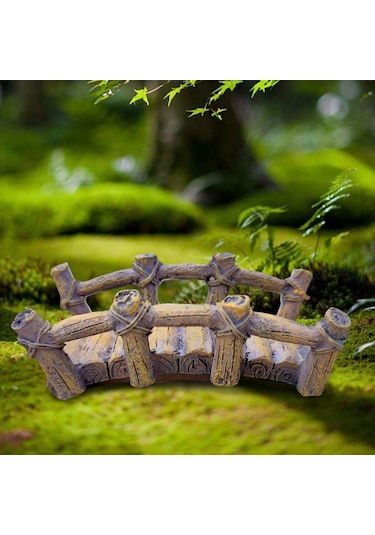 Homyl Minyatür Köprü Balık Tankı Süs Bonsai Ev Dekorasyonu