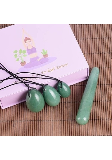 4 Adet Yeşim Yoni Yumurta Masaj Değnek Hediye Kutuları Set Doğal Kristal Matkap Aventurin Topu Kegel Egzersiz Aracı Pelvik Taban Kas Vajinal 5b7xlw Çok Renkli