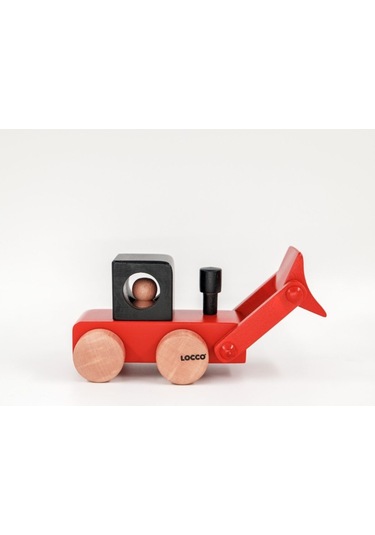 Ahşap Dozer Kırmızı