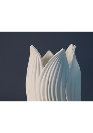 Dekoratif Deniz Kabuğu Görünümlü Vazo, Dekoratif Biblo, Masa Üstü Aksesuar