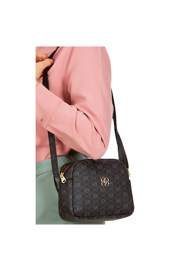 Bizoon Np286 Kadın, Desenli Çapraz Askılı Omuz Çantası 20x15x6 Cm Kahve