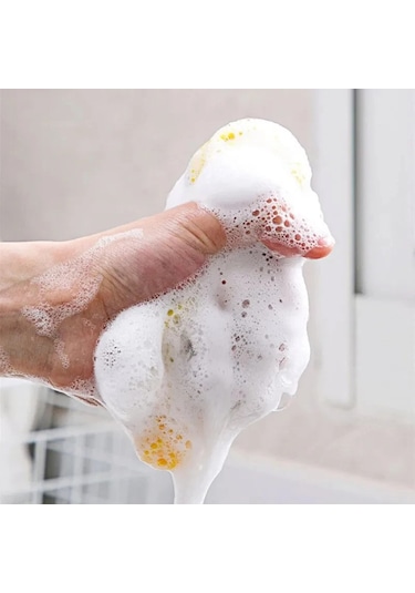 10 Adet Çift Taraflı Bulaşık Süngeri Bulaşık Yıkama Fırçası Tava Çok Renkli