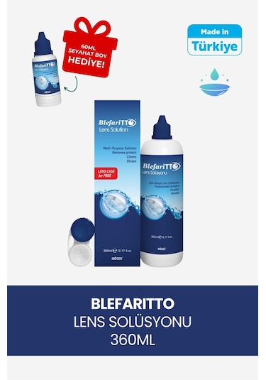 Blefaritto Lens Solüsyonu 360 ML + Çanta Boy 60 ML