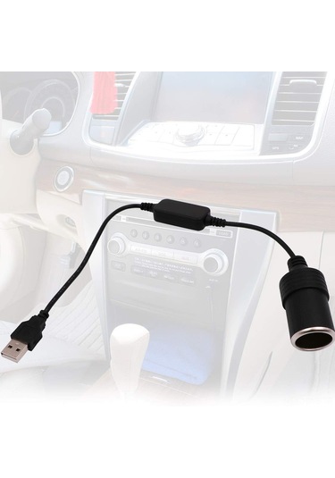 Honmex Araç Usb 5v'den 12v'ye Çevirici Kablosu - Gps, Dash Cam Ve Elektronik Köpek İçin 35cm, 2 Adet
