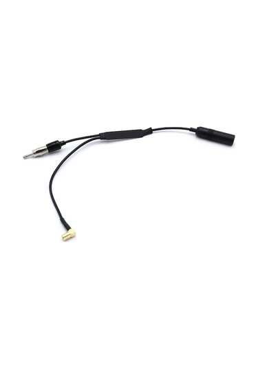 Dab+ Anten Dağıtıcı Adaptörü - Siyah, 19x8x1.3cm Paket, 20g Ağırlık