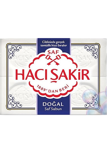 Hacı Şakir Saf Doğal Sabun 4'lü 600 G