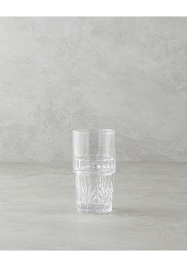 English Home Cosmic Cam 4'lü Bardak 310 Ml Şeffaf Şeffaf