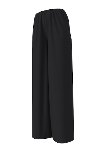 Calvin Klein Kadın Siyah Geniş Paçalı Pantolon-13584 Siyah