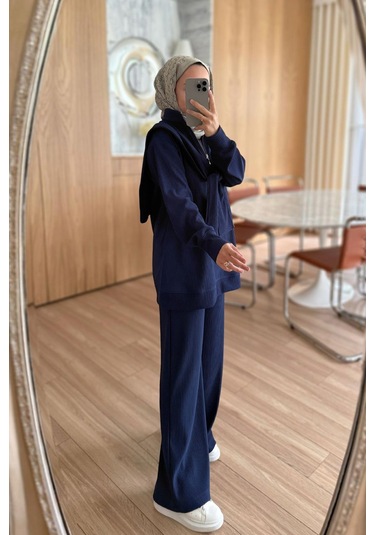 Omuz Atkılı 3'lü Takım - Lacivert Lacivert