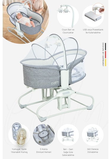 Huggy Calm All In One Sallanabilir Mini Beşik