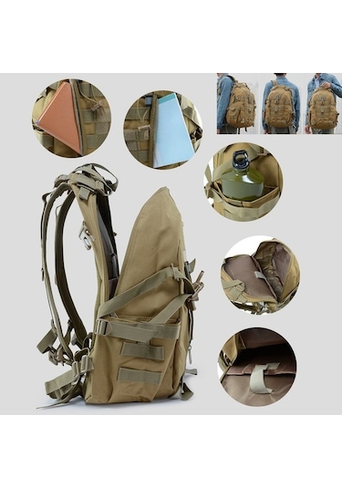 Dancemonkey Çok İşlevli Açık Hava Spor Sırt Çantası Büyük Kapasiteli Tırmanma Sırt Çantası Kamp Yürüyüş Trekking Oxford Kumaş Omuz Çantası Siyah