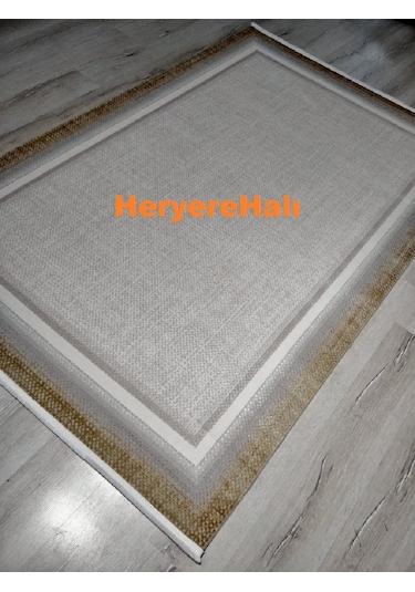 Yamalı Home Quka Halı Bodrum 7007 Sarı Gri %100 Akrilik160x230