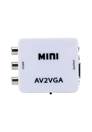 Samdoo Av'den Vga'ya Mini Video Dönüştürücü - Rca Girişli Hd Dönüşüm Kutusu