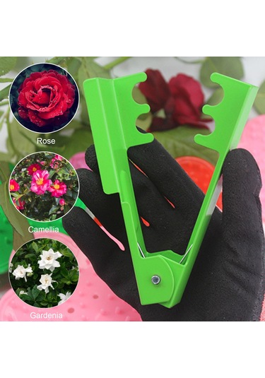 Xiyyadms Kırmızı Çelik Gül Diken Temizleme Aracı - Pratik Ve Dayanıklı Yaprak Ve Diken Çıkarıcı