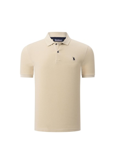 T8561 Dewberry Erkek Tshırt-düz Bej Düz Bej