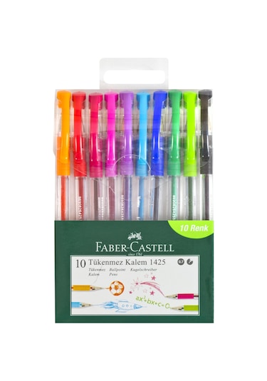 Faber-Castell 1425 Tükenmez Kalem 10'lu Poşet