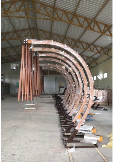 Ahşap Bahçe Ve Balkon Şemsiyesi Ø300 Cm Naturel Çam