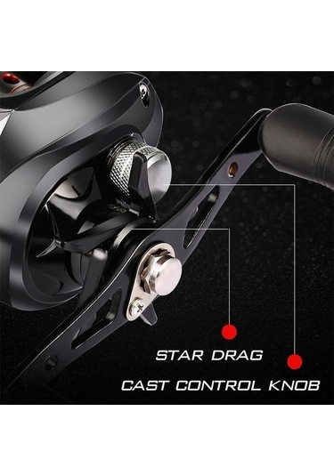 Pazly 18bb Balıkçılık Reel 7.2:1 Çift Fren Sol/sağ El Döküm Makarası Left Ultra Pürüzsüz
