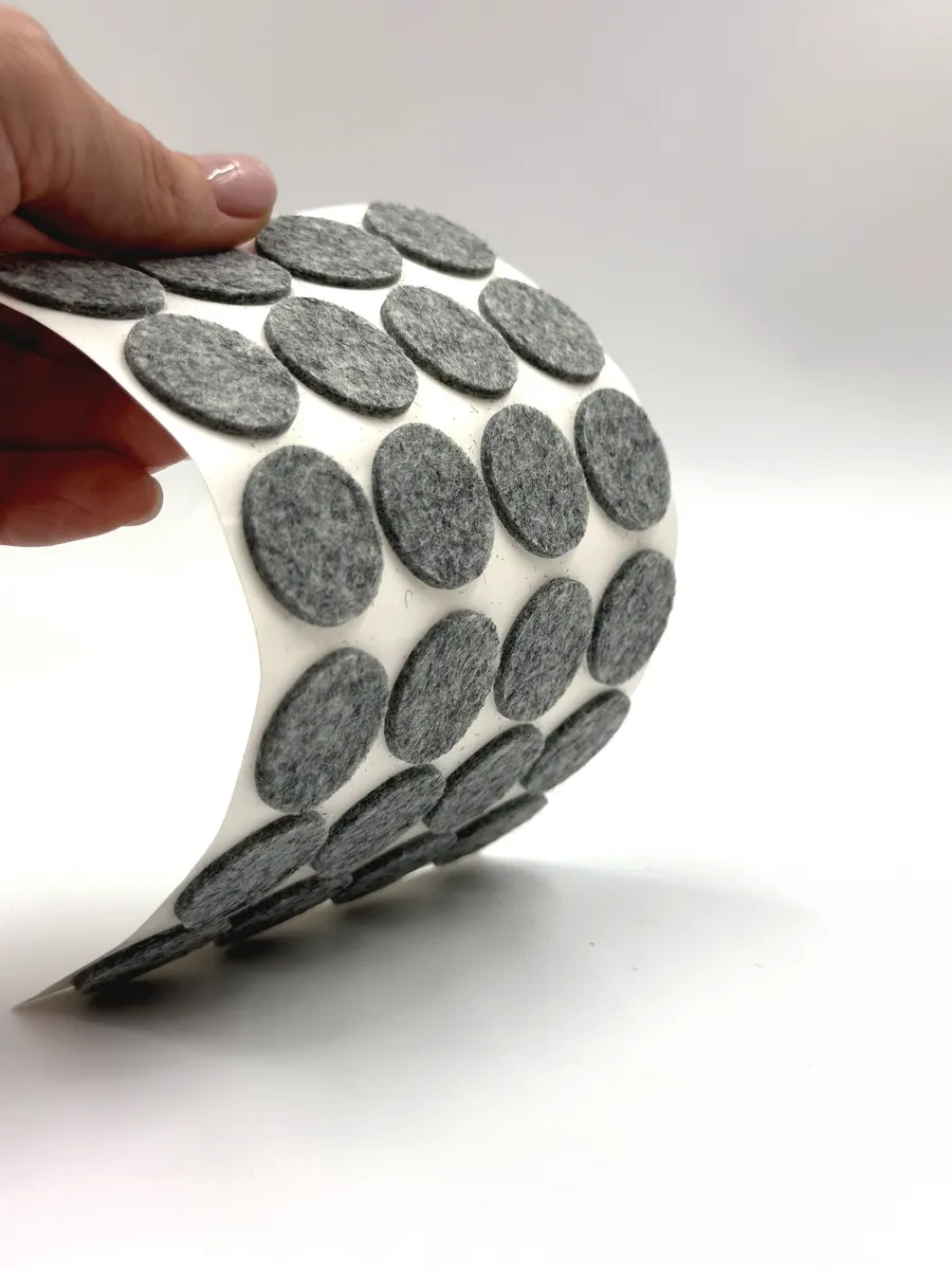 Hey Case Kendinden Yapışkanlı Yuvarlak Sandalye Ayağı Pedleri 294667355 Gri