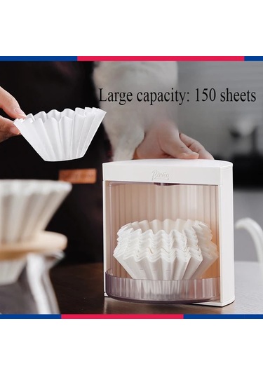 Fochsia Bej Saklama Kutusu Dayanıklı Plastik Filtre Kahve Kapları Toz Nem Koruma