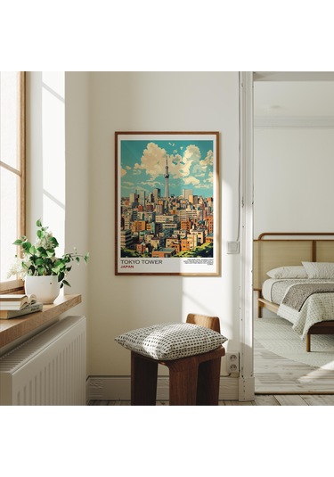 Japon Tokyo Posteri, Duvar Sanatı, Japon Duvar Sanatı