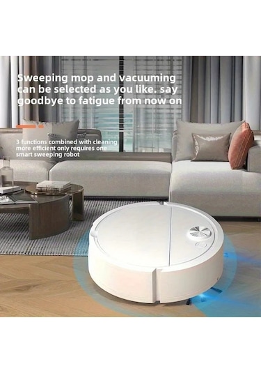 Xuweiwei Beyaz Xfy015 Kompakt Mini Robot Supurge Pil Olmadan Guclu Emis Ev Otel Ofis Temizligi