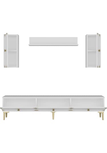Tvr1897bg Alfa Tv Ünitesi Takımı Beyaz-gold 180cm