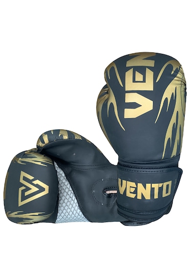 Vento Tatto Boks Ve Kick-boks Eldiveni Siyah Siyah - Altın