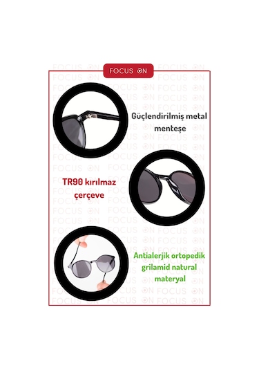 Focus On TS003-P Oscar Crystal Smoked Polarize Erkek Güneş Gözlüğü