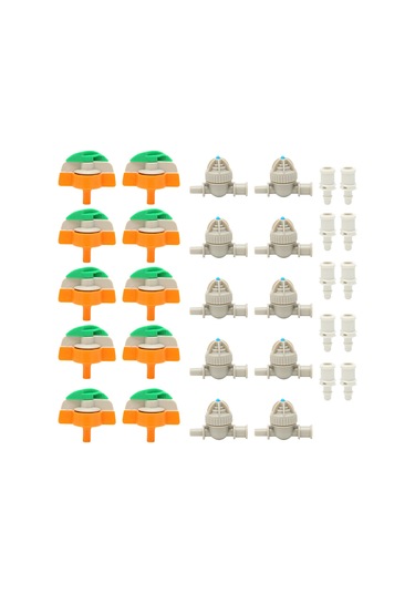 10 Adet 4/7 Hortum Bağlantılı Nozul Huiliang