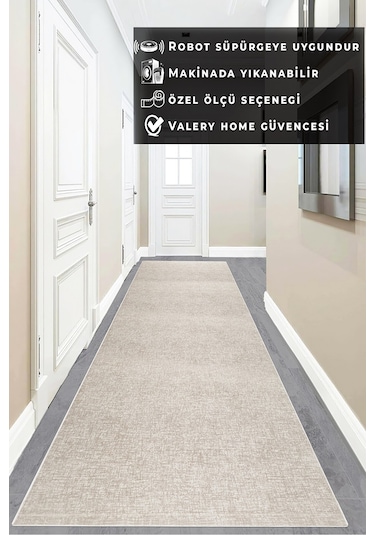 Yıkanabilir Kaymaz Tabanlı Briella Kesme Rulo Halı