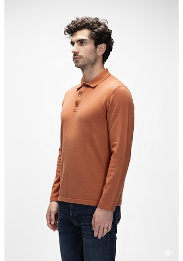 Bad Bear Kuger Tarçın Polo Yaka Erkek Triko Kazak Tarçın
