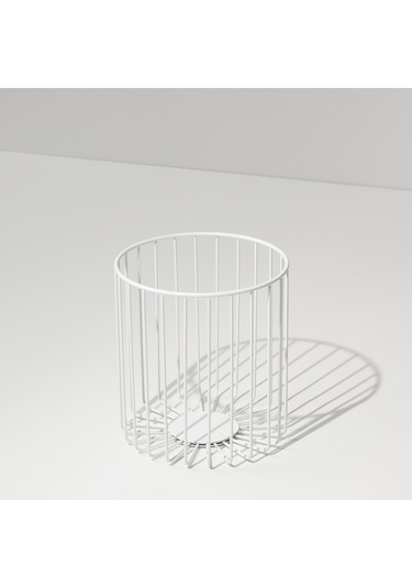 Çamaşır/havlu Sepeti, Tel - Mat Beyaz Mat Beyaz